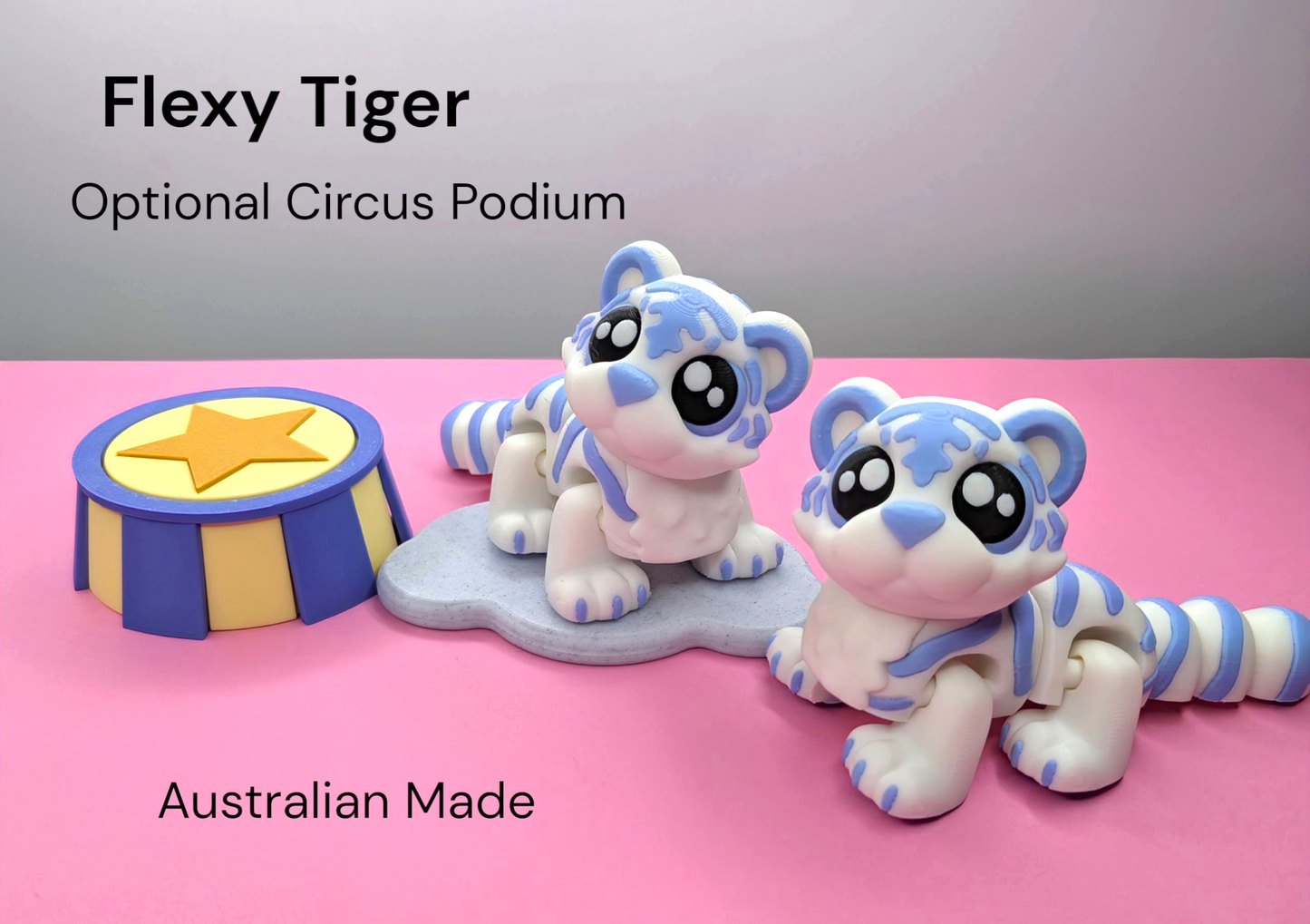 Flexy Tiger optional add on ( Blueberry Bubblegum)
