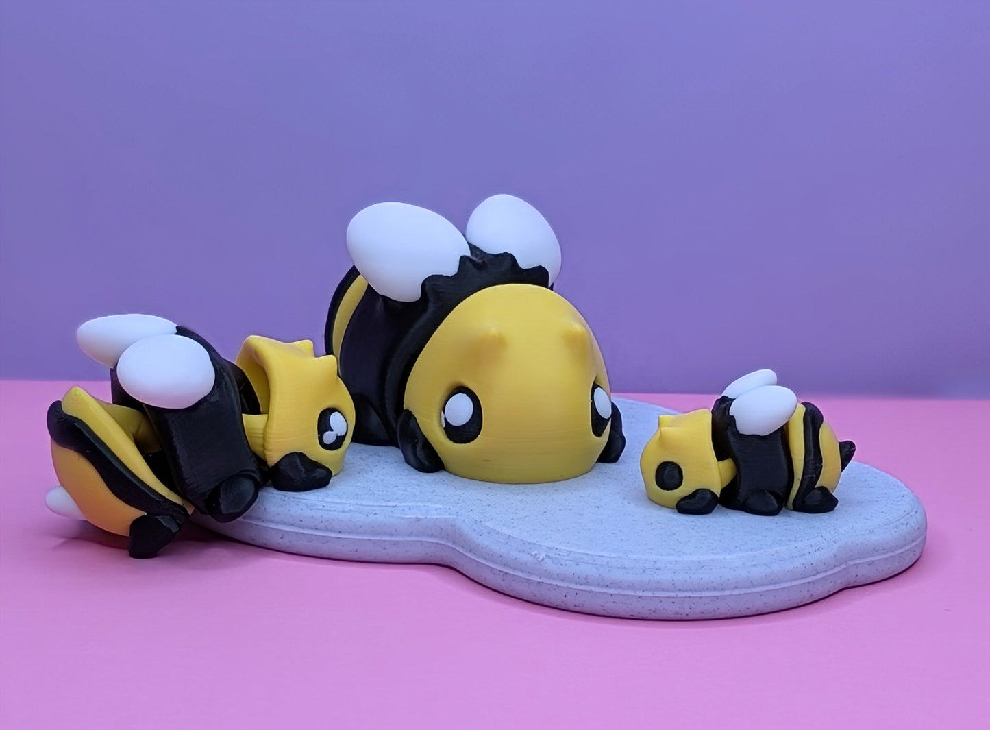 3D Printed Chonky Bees plus optional Bee Have