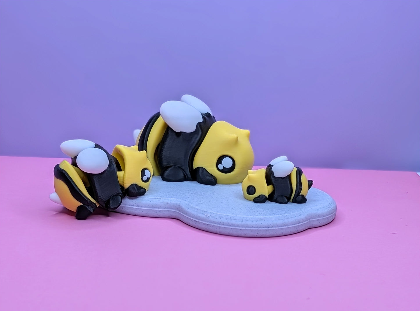 3D Printed Chonky Bees plus optional Bee Have