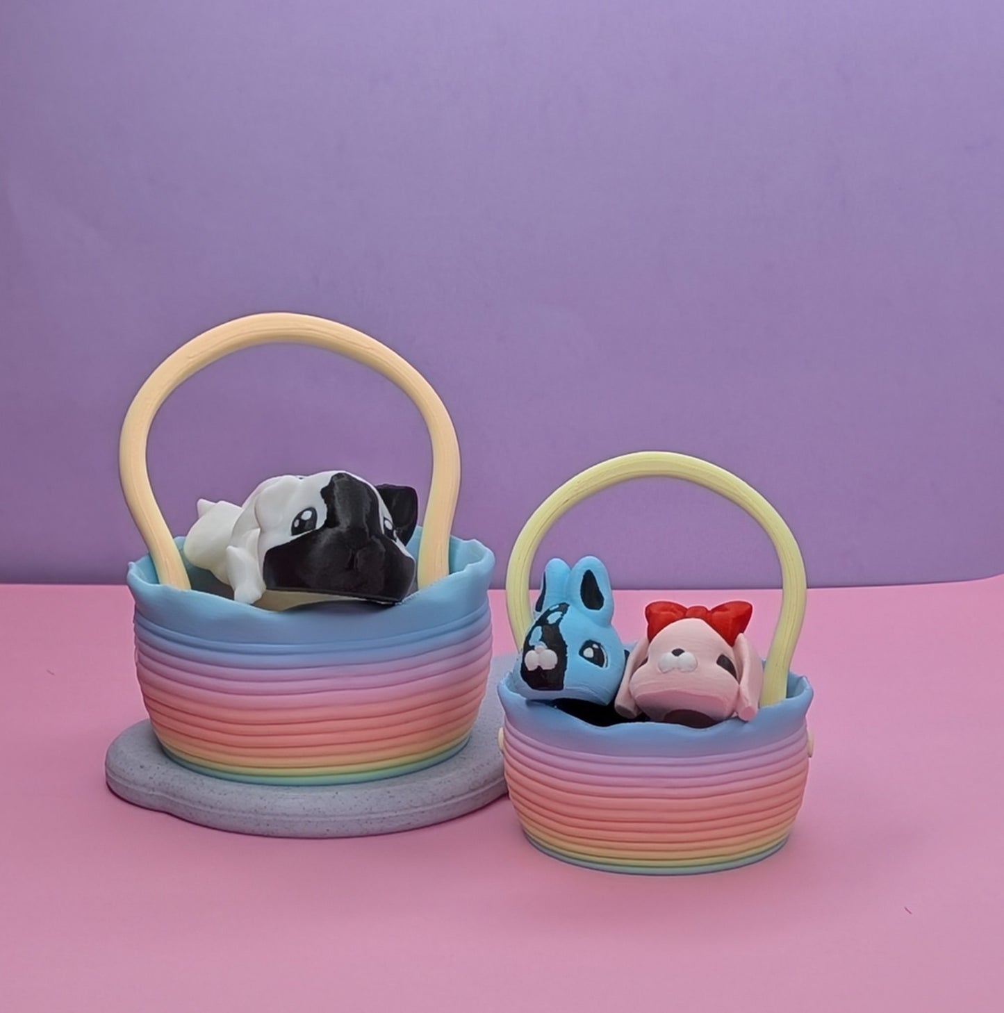Gradient Basket – Cozy Storage for Flexi Pets, Bunnies & Guinea Pigs.