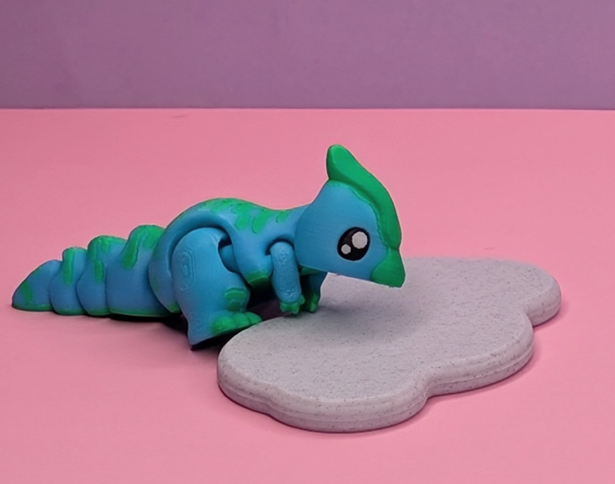 Adorable 3D Printed Parasaur – 10cm Long –