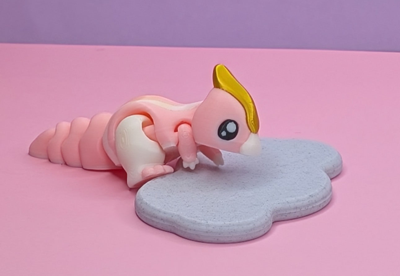 Adorable 3D Printed Parasaur – 10cm Long –