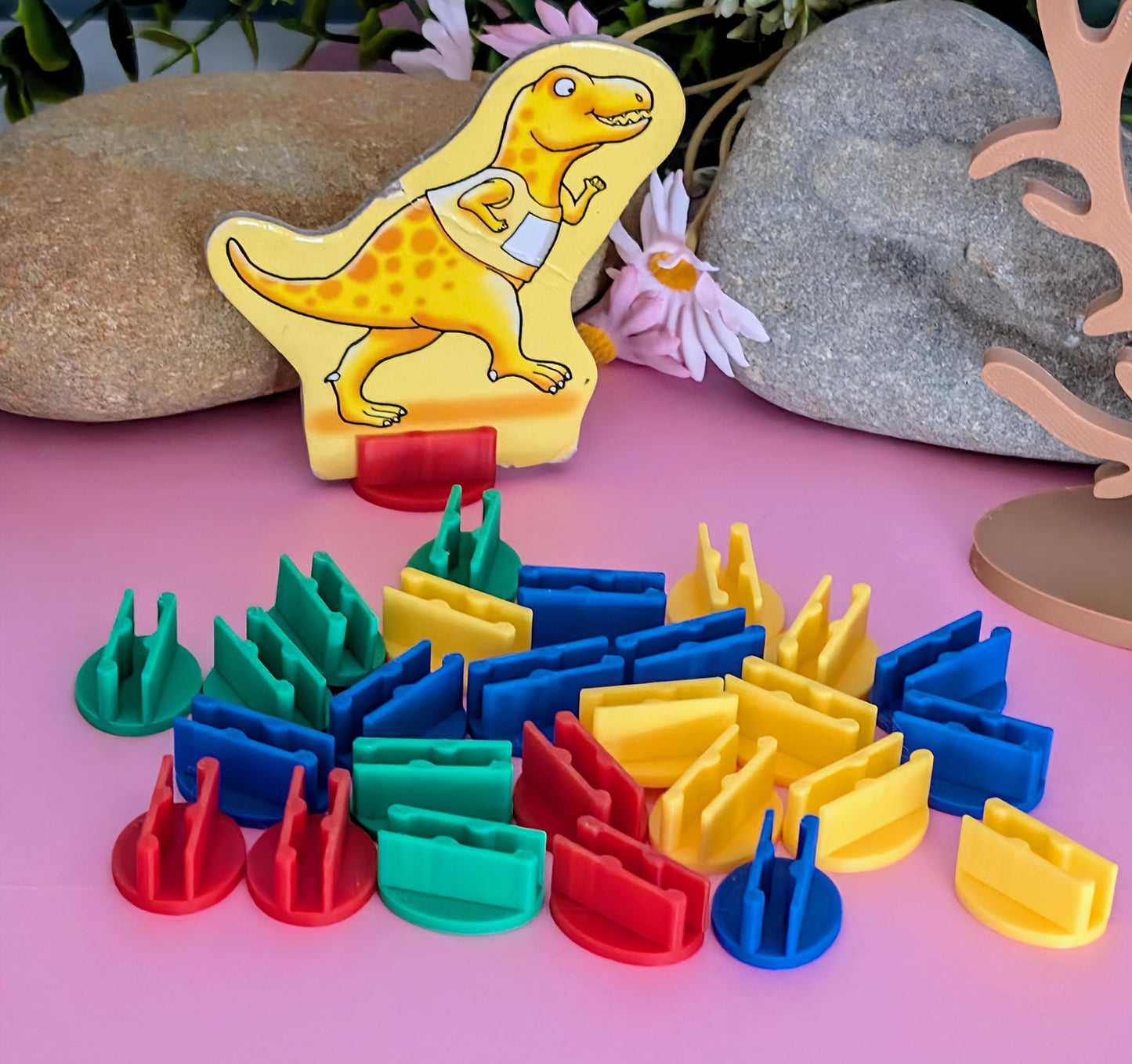 3D Printed Replacement Stands β Perfect for Children's Board Games! Rainbow Unicorns, Dinosaur Race