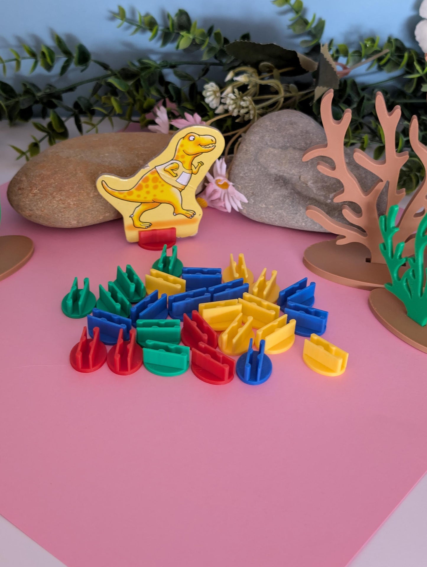 3D Printed Replacement Stands β Perfect for Children's Board Games! Rainbow Unicorns, Dinosaur Race