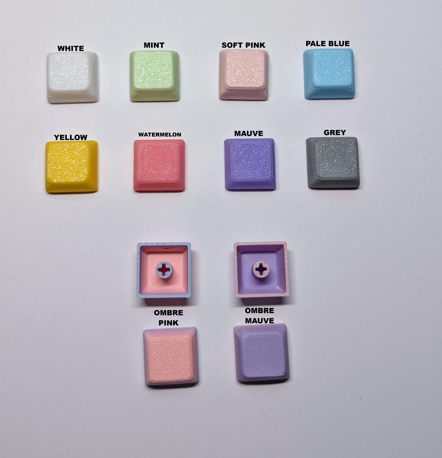 3D Printed Mechanical Keyboard Fidget – Clicky Desk Toy with Customizable Buttons!