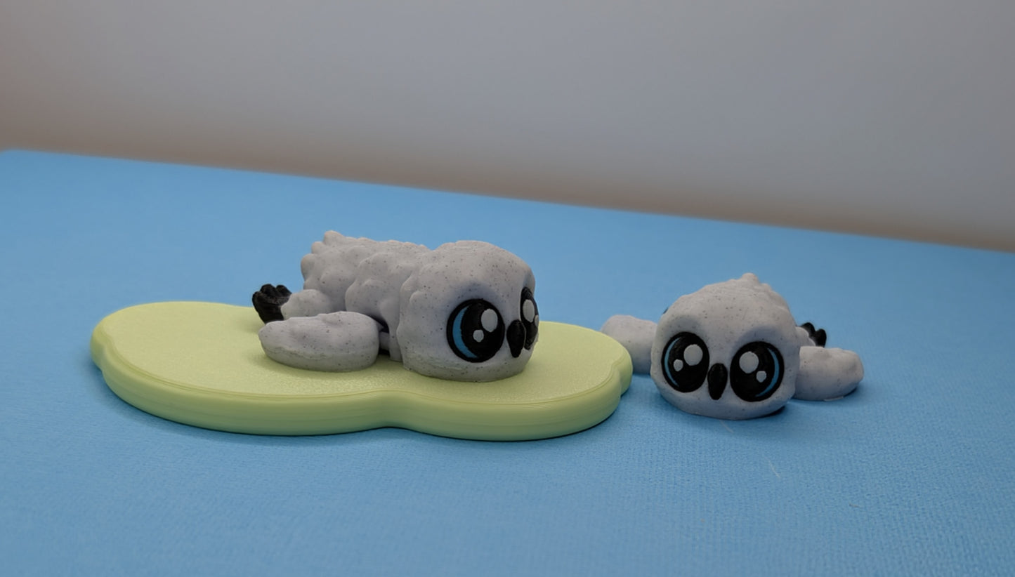 Bright Eyed Owl (Stone Grey)