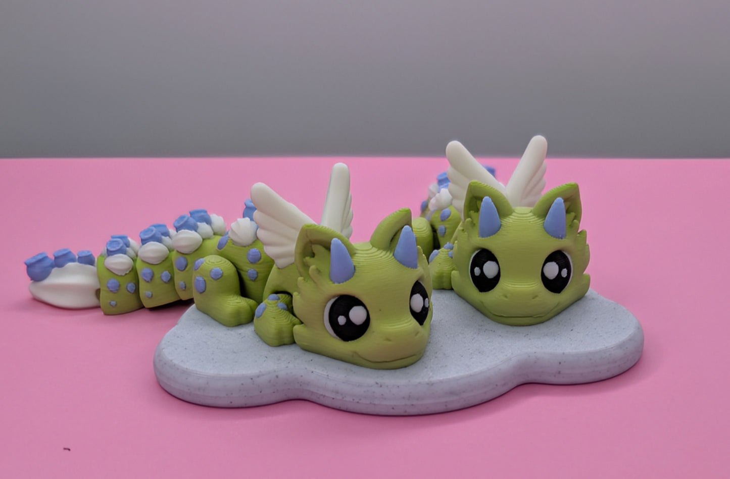 Blueberry Dragon (Matcha Green & Blueberry Bubblegum)
