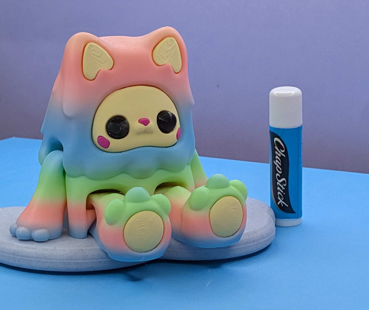 Woobu Kitty Medium (Candy Rainbow)