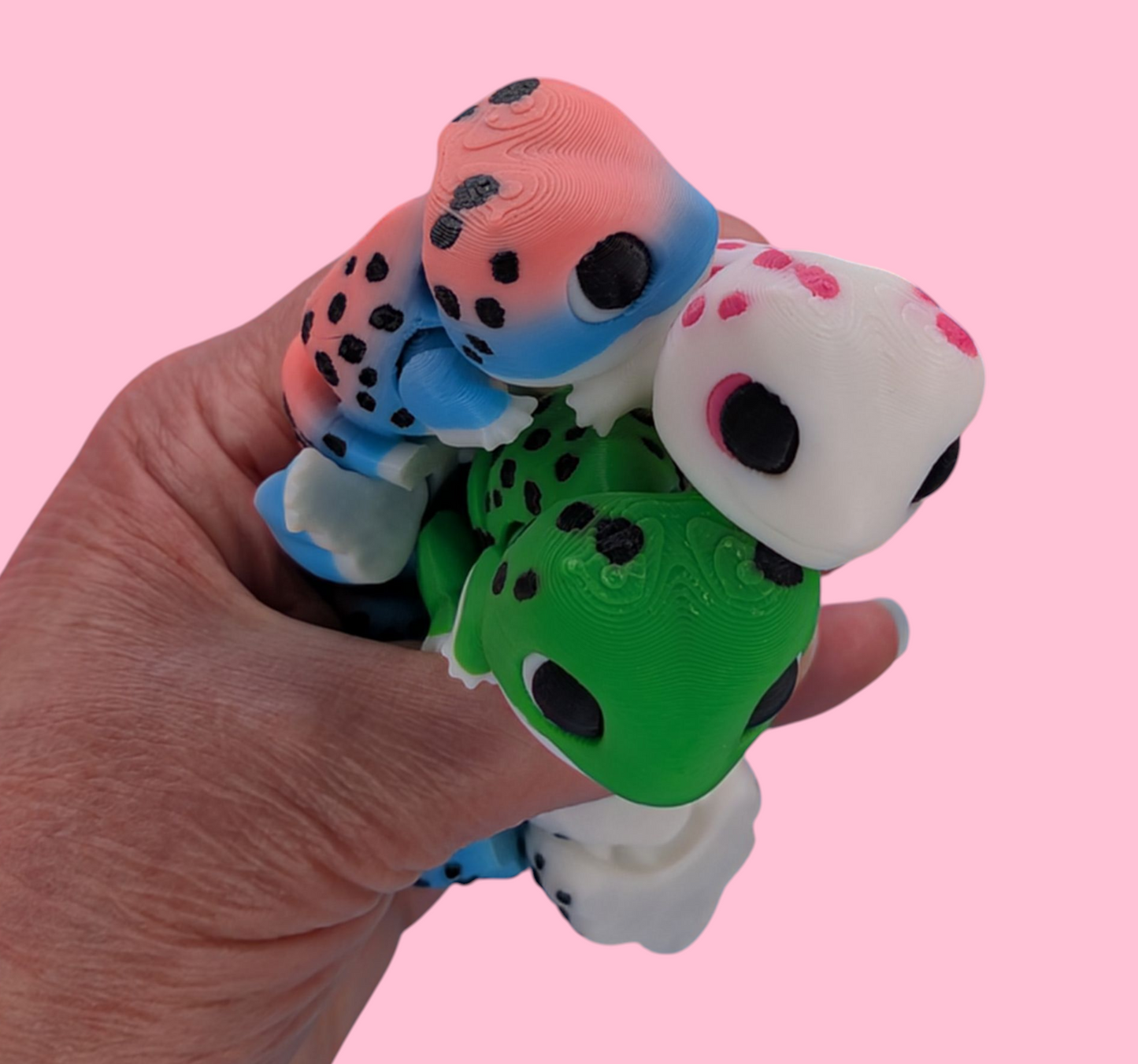 3D Printed Leopard Geckos – 13cm Long