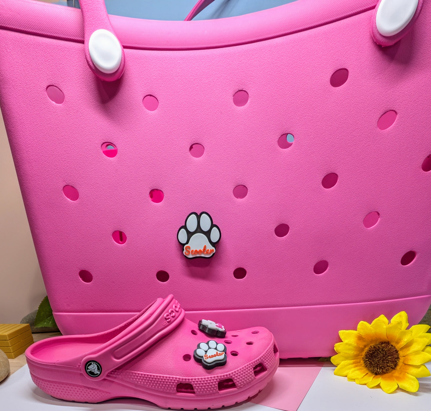 Custom 3D Printed Paw Charms – For Crocs, Clogs, and Bags