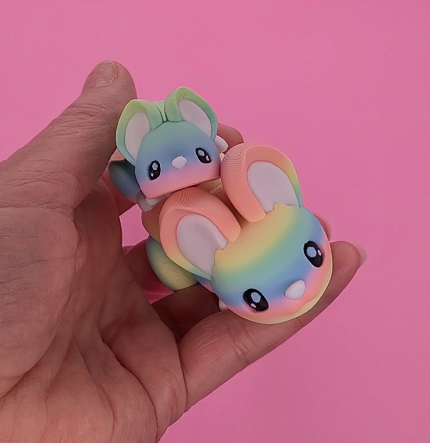 Rainbow flexy mouse. 2 Sizes