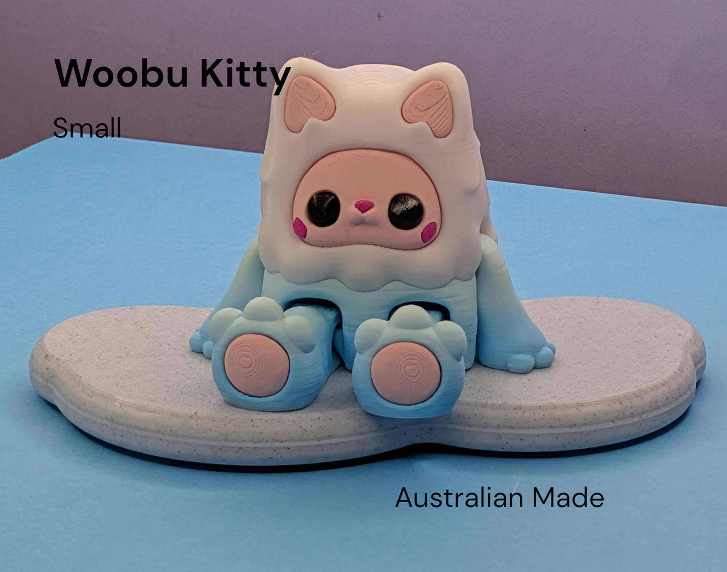 Woobu Kitty Small (Ice Blue)