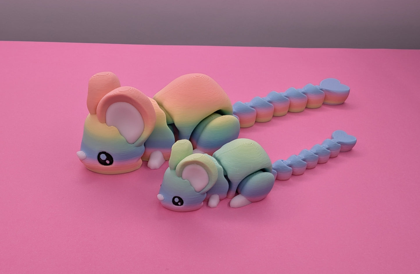 Rainbow flexy mouse. 2 Sizes