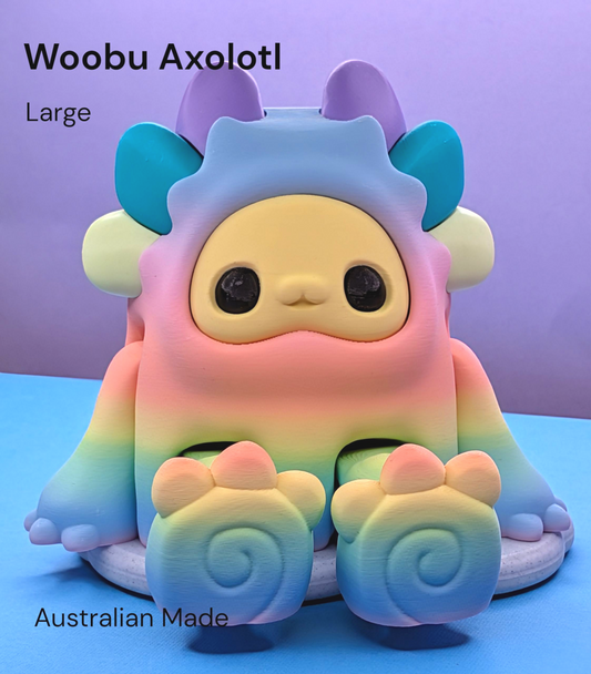Woobu Upa Axolotl Large (Candy Rainbow)