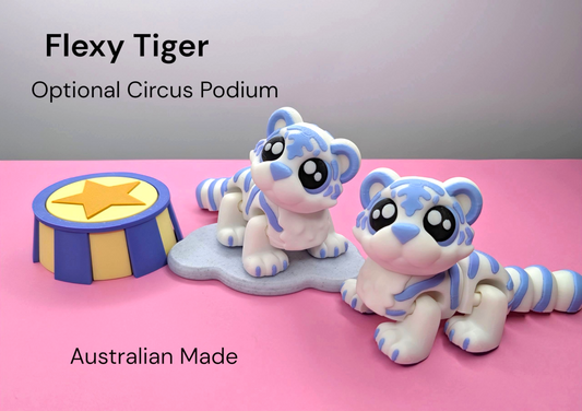 Flexy Tiger optional add on ( Blueberry Bubblegum)