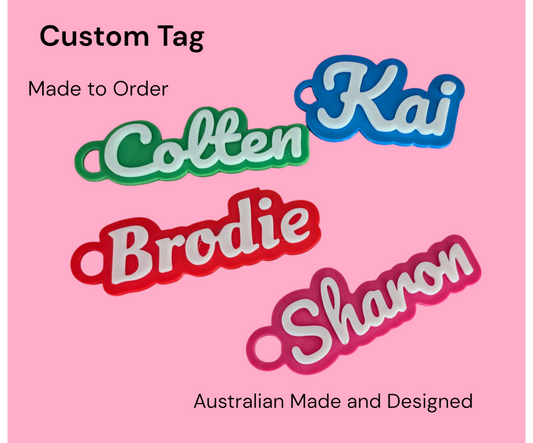 Custom 3D Printed Name Tags – Personalized Keychains & Bag Tags