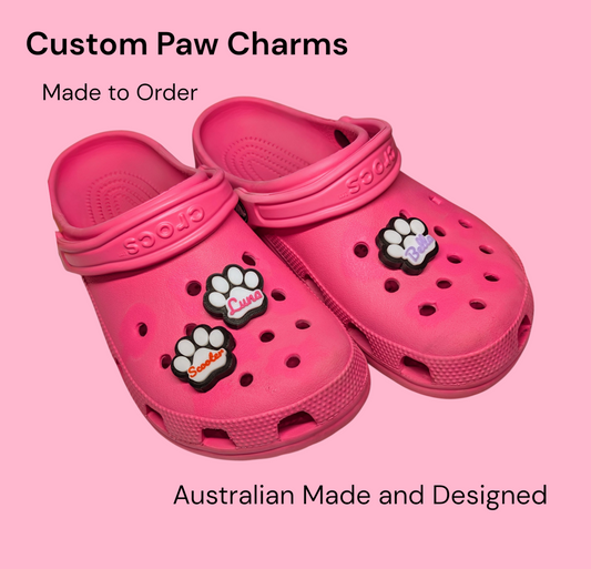 Custom 3D Printed Paw Charms – For Crocs, Clogs, and Bags