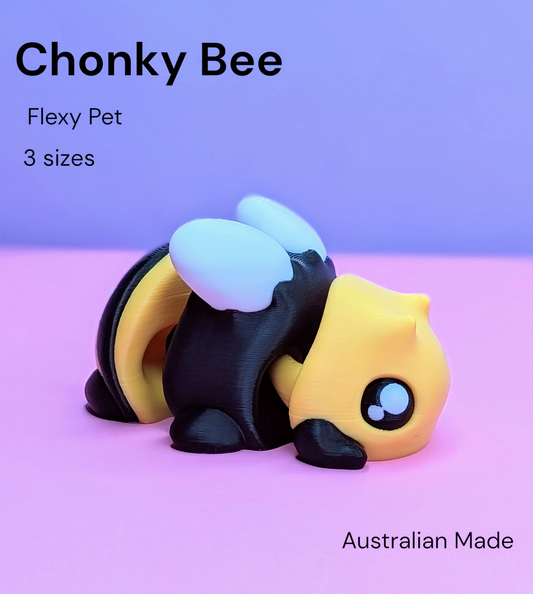 3D Printed Chonky Bees plus optional Bee Have