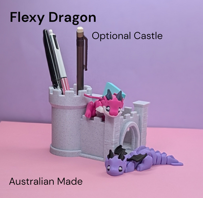 Little Flexy Dragon Plus optional Castle.