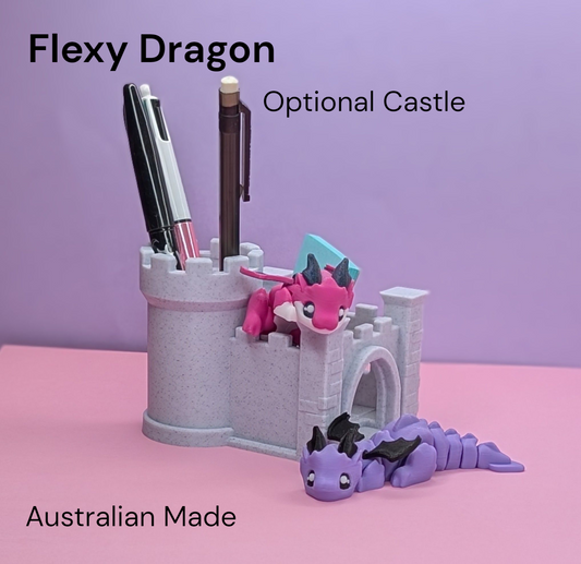 Little Flexy Dragon Plus optional Castle.