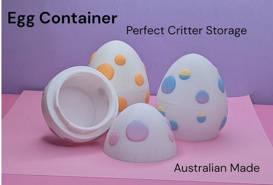 3D Printed Egg Storage for Flexi Pets – Perfect for Small Dinosaurs, Bunnies, Axolotls & More!