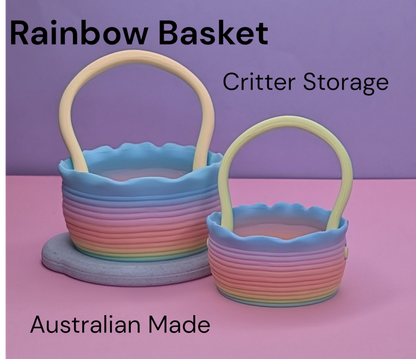 Gradient Basket – Cozy Storage for Flexi Pets, Bunnies & Guinea Pigs.