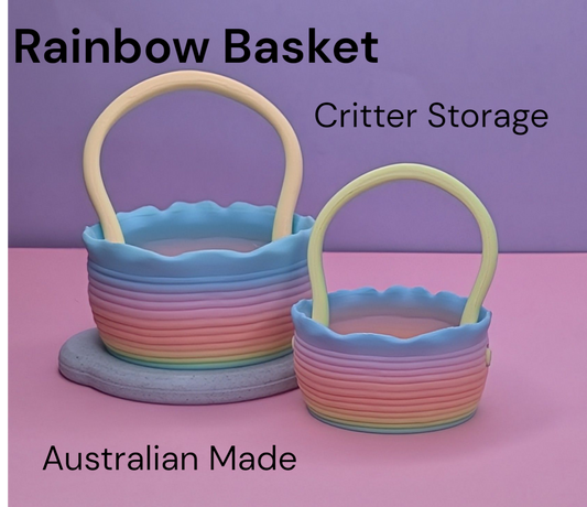 Gradient Basket – Cozy Storage for Flexi Pets, Bunnies & Guinea Pigs.