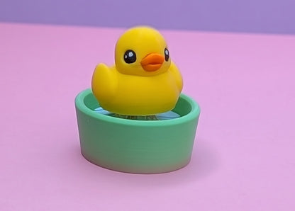 3D Printed Clicker Ducky in Bathtub – Satisfying Mechanical Desk Toy!