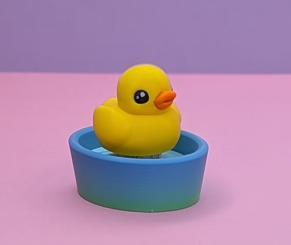 3D Printed Clicker Ducky in Bathtub – Satisfying Mechanical Desk Toy!