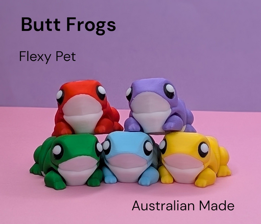 Adorable Flexy Butt Frogs - Ready to Ship in Multiple Colors*
