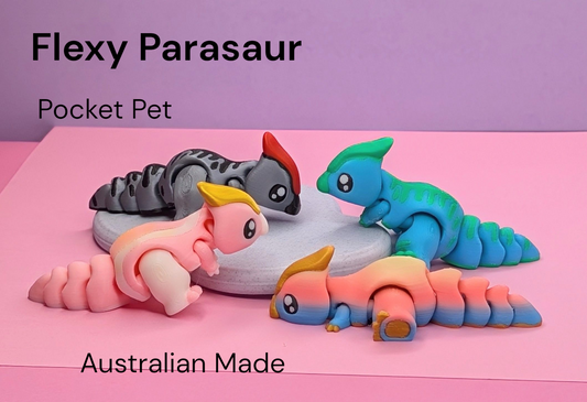 Adorable 3D Printed Parasaur – 10cm Long –