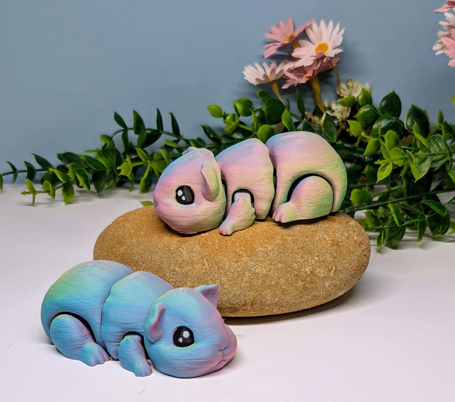 Guinea Pig ( Tri_coloured) 3D Printed Articulated