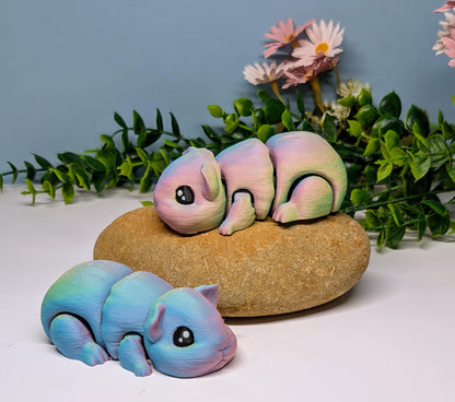 Guinea Pig ( Tri_coloured) 3D Printed Articulated