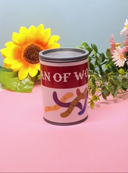Flexy 360° Rotating Quirky Fidget Worm with Optional Can