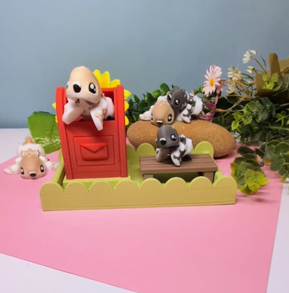 Little Pigeons Desk Set – Mailbox, Tray & Adorable Pigeon Figures