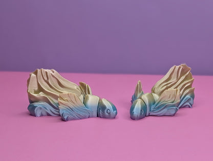 3D Printed Betta Fighting Fish – Stunning Rainbow Silk Filament