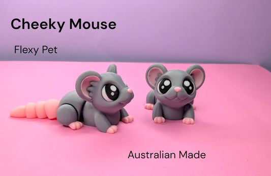 Cheeky Flexy Mouse (Grey)