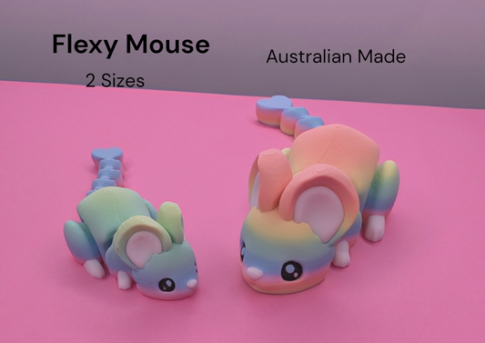 Rainbow flexy mouse. 2 Sizes