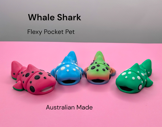 Little Whale Shark – 7cm Long – 4 Fun Color Options